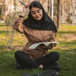 مقنعه نخی  بروجرد تک مشکی ‌(30867)