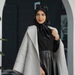 روسری ساتن ترک جت بلک (30910)