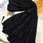 شال پلیسه شاین منگوله دار(30846)