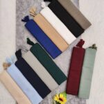 شال نخی اجری منگوله دار (30848)