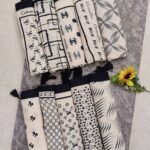 شال پلیسه سرمه ای (30853)