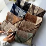 شال پلیسه نخی منگوله دار (30919)