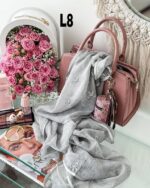 شال ابریشم پاپیونی وارداتی (30929) - Image 9