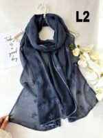 شال ابریشم پاپیونی وارداتی (30929) - Image 4