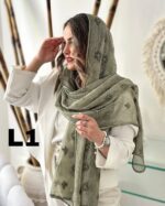 شال ابریشم پاپیونی وارداتی (30929) - Image 3