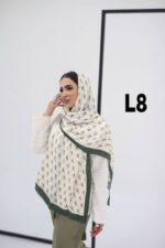 شال پلیسه نخی منگوله دار (30932) - Image 8