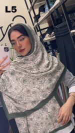 شال پلیسه نخی منگوله دار (30932) - Image 4