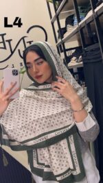 شال پلیسه نخی منگوله دار (30932) - Image 3