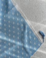 شال پلیسه برشکاه ابی (30982) - Image 2