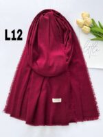 شال پفکی چهار طرف ریش (30992) - Image 4