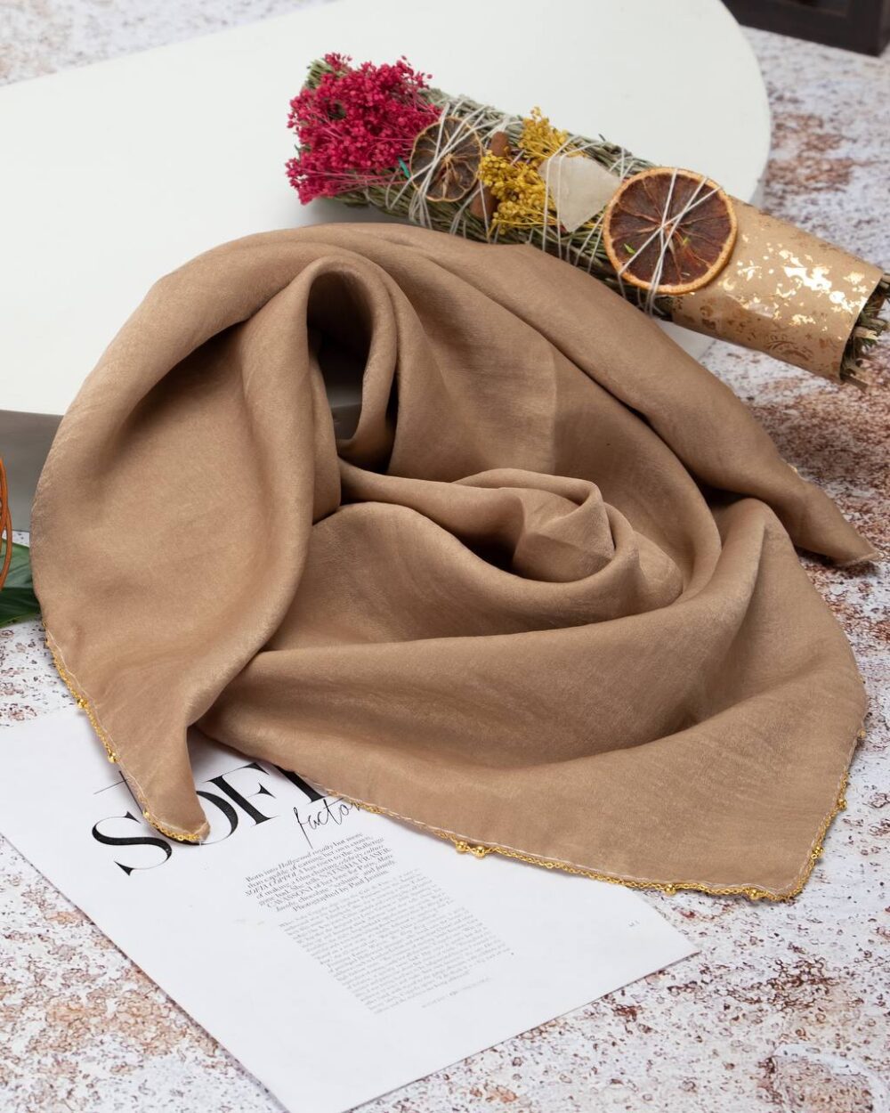 مینی اسکارف کوپرا منجق دوزی(30994) - Image 3
