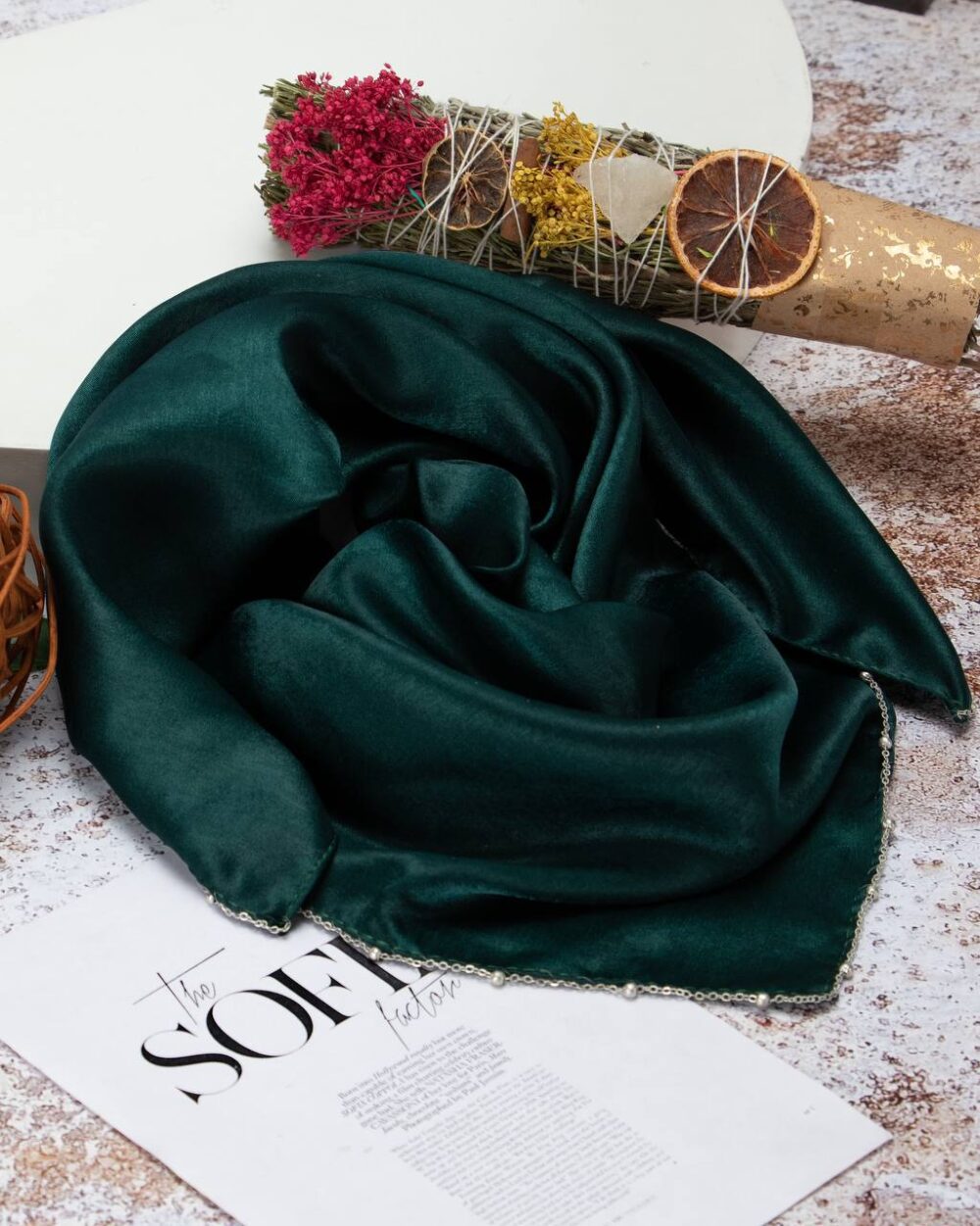 مینی اسکارف کوپرا منجق دوزی(30994) - Image 4