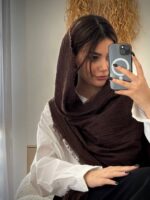 شال نخی موناکو ۴طرف ریش(31106) - Image 14