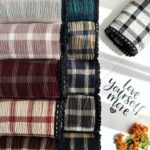 شال چهارخونه دور عدسی(31119)