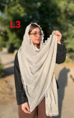 شال حریر لبه پروانه (31139) - Image 3