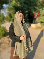 شال حریر لبه پروانه (31139)