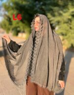 شال حریر لبه پروانه (31139) - Image 9