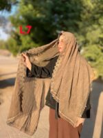 شال حریر لبه پروانه (31139) - Image 2