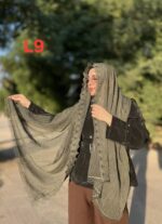 شال حریر لبه پروانه (31139) - Image 7