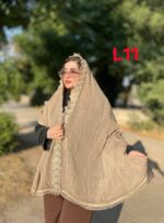 شال حریر لبه پروانه (31139) - Image 5