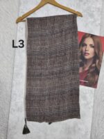 شال پلیسه نخی منگوله دار(31155) - Image 3