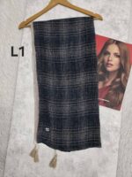 شال پلیسه نخی منگوله دار(31155) - Image 2