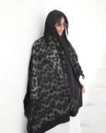 شال حریر مشکی وارداتی (31168) - Image 5